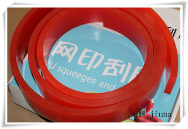 High Wear Resistant Red Polyurethane Squeegee For Silk Screen Printing